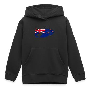 Kookaburra Birder Ornithologie ornithologique - Sweat Premium à capuche enfant bio - noir - Devant - AI Model Kid Male (0cm)