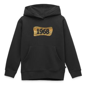 Goldbarrren 1968 - Sweat Premium à capuche enfant bio - noir - Devant - AI Model Kid Male (0cm)