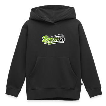 Brême - Sweat Premium à capuche enfant bio - noir - Devant - AI Model Kid Male (0cm)