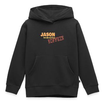 Spruch für Jason Vorname Mann - Kinder Premium Organic Hoodie - Schwarz - Vorne - AI Model Kid Male (0cm)