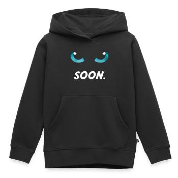 Katzenaugen bald blau - Kinder Premium Organic Hoodie - Schwarz - Vorne - AI Model Kid Male (0cm)
