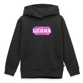 Gesundheit Leana - Kinder Premium Organic Hoodie - Schwarz - Vorne - AI Model Kid Male (0cm)