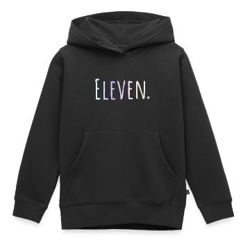 11th Birthday 11 Years Old Hello Eleven Est 2012 - Kinder Premium Organic Hoodie - Schwarz - Vorne - AI Model Kid Male (0cm)