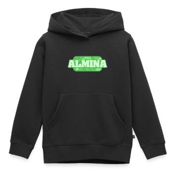 Almina als Gesundheit - Kinder Premium Organic Hoodie - Schwarz - Vorne - AI Model Kid Male (0cm)