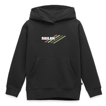 Seiler - Kinder Premium Organic Hoodie - Schwarz - Vorne - AI Model Kid Male (0cm)
