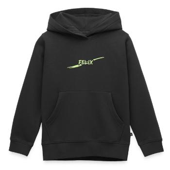 Felix dans le rôle de Felix - Sweat Premium à capuche enfant bio - noir - Devant - AI Model Kid Male (0cm)