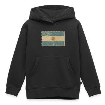 Argentina - Kids Premium Organic Hoodie - black - Front - AI Model Kid Male (0cm)