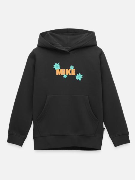 Mike - Kinder Premium Organic Hoodie - Schwarz
