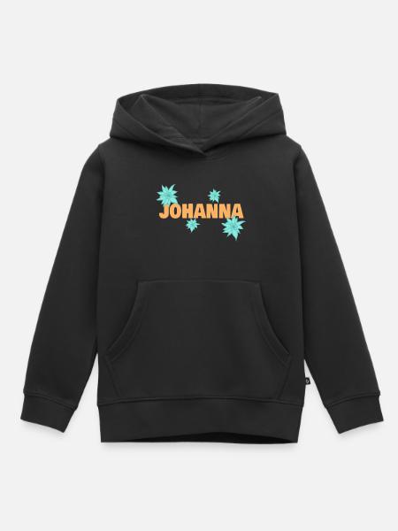 Edelweiß Johanna - Kinder Premium Organic Hoodie - Schwarz