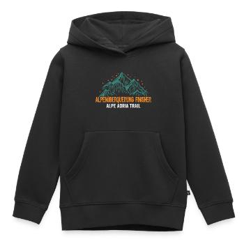 Alpenüberquerung Finisher Alpe Adria Trail - Kinder Premium Organic Hoodie - Schwarz - Vorne - AI Model Kid Male (0cm)