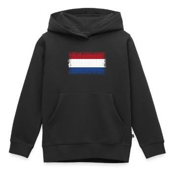 Pays-Bas en tant que Pays-Bas - Sweat Premium à capuche enfant bio - noir - Devant - AI Model Kid Male (0cm)