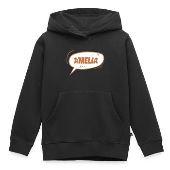 Amelia Amelia - Kinder Premium Organic Hoodie - Schwarz - Vorne - AI Model Kid Male (0cm)