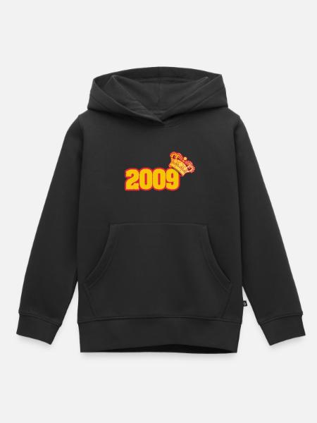Né en 2009 - Sweat Premium à capuche enfant bio - noir