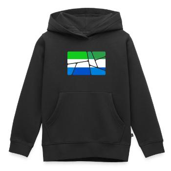 Geschenk für Leone - Kinder Premium Organic Hoodie - Schwarz - Vorne - AI Model Kid Male (0cm)
