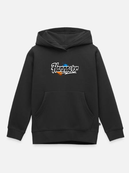Hannover - Kinder Premium Organic Hoodie - Schwarz