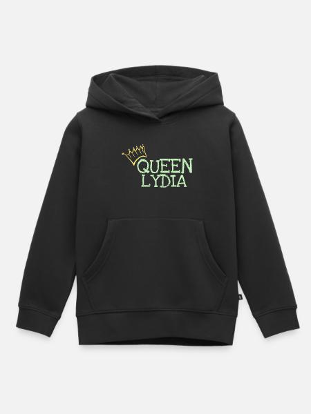 Vorname Lydia - Kinder Premium Organic Hoodie - Schwarz