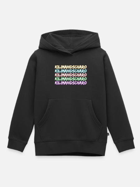 Geschenk für Kilimandscharo - Kinder Premium Organic Hoodie - Schwarz