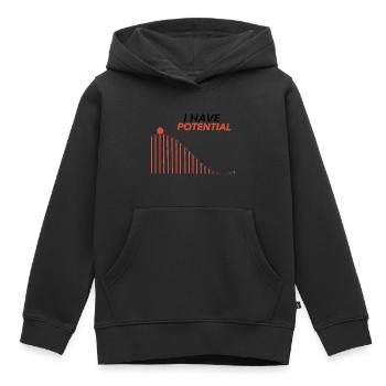 I HAVE POTENTIAL - Kids Premium Organic Hoodie - black - Front - AI Model Kid Male (0cm)