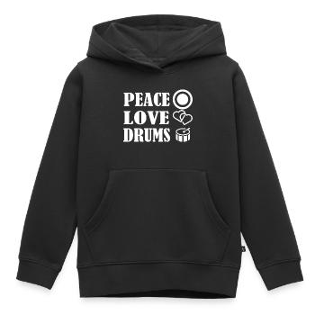 Rock and Roll Rock Music - Kinder Premium Organic Hoodie - Schwarz - Vorne - AI Model Kid Male (0cm)