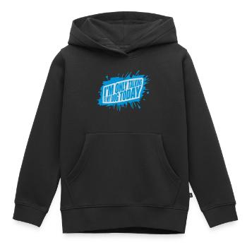 only talking to dog - Kids Premium Organic Hoodie - black - Front - AI Model Kid Male (0cm)