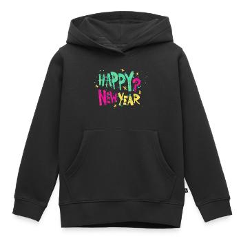 Happy New Year - Kinder Premium Organic Hoodie - Schwarz - Vorne - AI Model Kid Male (0cm)