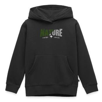 NATURE roadsign australia - Kinder Premium Organic Hoodie - Schwarz - Vorne - AI Model Kid Male (0cm)
