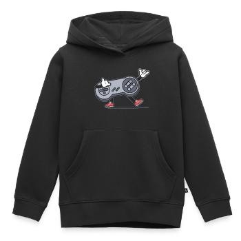 Gamer Retro console video games - Kids Premium Organic Hoodie - black - Front - AI Model Kid Male (0cm)