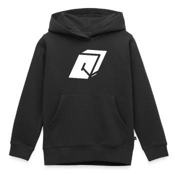 Abstract Q Brief - Kinder Premium Organic Hoodie - Schwarz - Vorne - AI Model Kid Male (0cm)