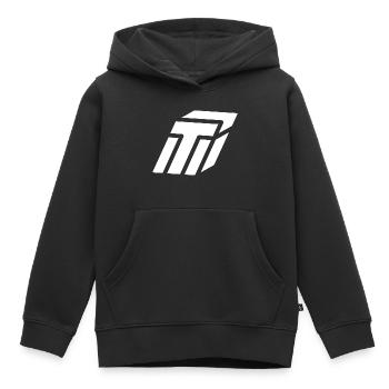 Abstract t Brief - Kinder Premium Organic Hoodie - Schwarz - Vorne - AI Model Kid Male (0cm)