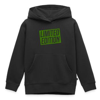 Édition limitée - Sweat Premium à capuche enfant bio - noir - Devant - AI Model Kid Male (0cm)