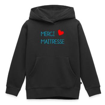 GELIEBTE. VIELEN DANK. DANKE HERRIN. GELIEBTE - Kinder Premium Organic Hoodie - Schwarz - Vorne - AI Model Kid Male (0cm)