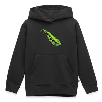 Erbsenschädel - Kinder Premium Organic Hoodie - Schwarz - Vorne - AI Model Kid Male (0cm)