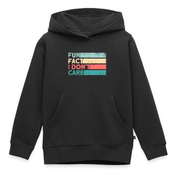 Humour noir Ironie Sarcasme Cadeau - Sweat Premium à capuche enfant bio - noir - Devant - AI Model Kid Male (0cm)