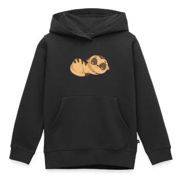 meerkat - Kids Premium Organic Hoodie - black - Front - AI Model Kid Male (0cm)