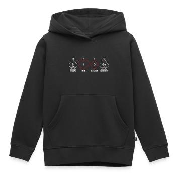 Bridge Kartenspiel Geschenk - Kinder Premium Organic Hoodie - Schwarz - Vorne - AI Model Kid Male (0cm)