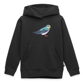 Avaler - Sweat Premium à capuche enfant bio - noir - Devant - AI Model Kid Male (0cm)