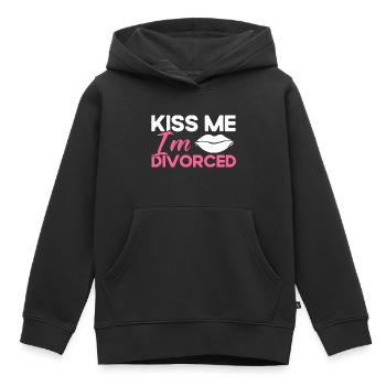 Divorce Divorcé Don divorcé - Sweat Premium à capuche enfant bio - noir - Devant - AI Model Kid Male (0cm)