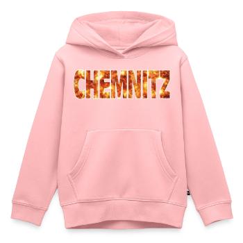 Chemnitz - Kinder Premium Organic Hoodie - Rosa - Vorne - AI Model Kid Female (0cm)