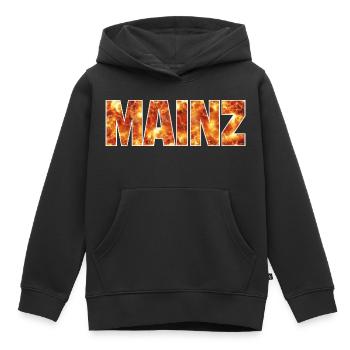 Mainz - Kinder Premium Organic Hoodie - Schwarz - Vorne - AI Model Kid Male (0cm)