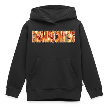 Braunschweig - Sweat Premium à capuche enfant bio - noir - Devant - AI Model Kid Male (0cm)