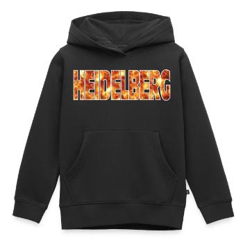 Heidelberg - Kids Premium Organic Hoodie - black - Front - AI Model Kid Male (0cm)