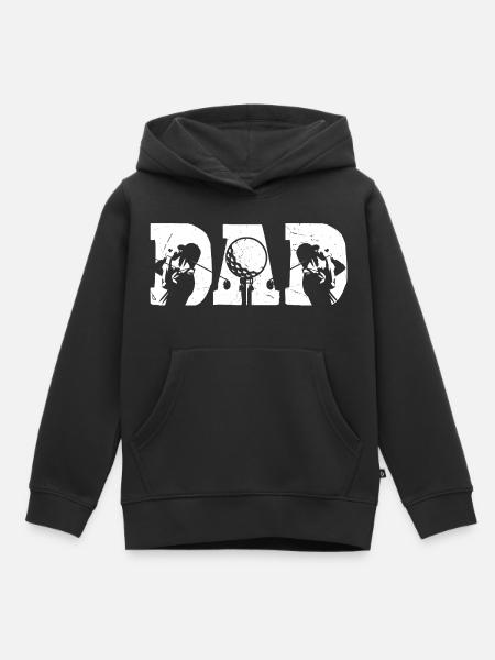 Golf Dad - Kinder Premium Organic Hoodie - Schwarz