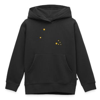 Taureau constellation - Sweat Premium à capuche enfant bio - noir - Devant - AI Model Kid Male (0cm)