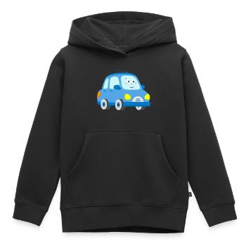 Car Car - Kids Premium Organic Hoodie - black - Front - AI Model Kid Male (0cm)