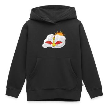 Dragon pour bébé, thème ludique pour enfants - Sweat Premium à capuche enfant bio - noir - Devant - AI Model Kid Male (0cm)