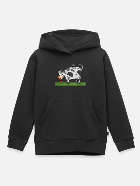 Bull - Kids Premium Organic Hoodie - black