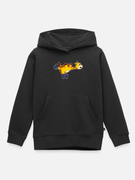 Giraffe Inline skating Inline skates - Kinder Premium Organic Hoodie - Schwarz