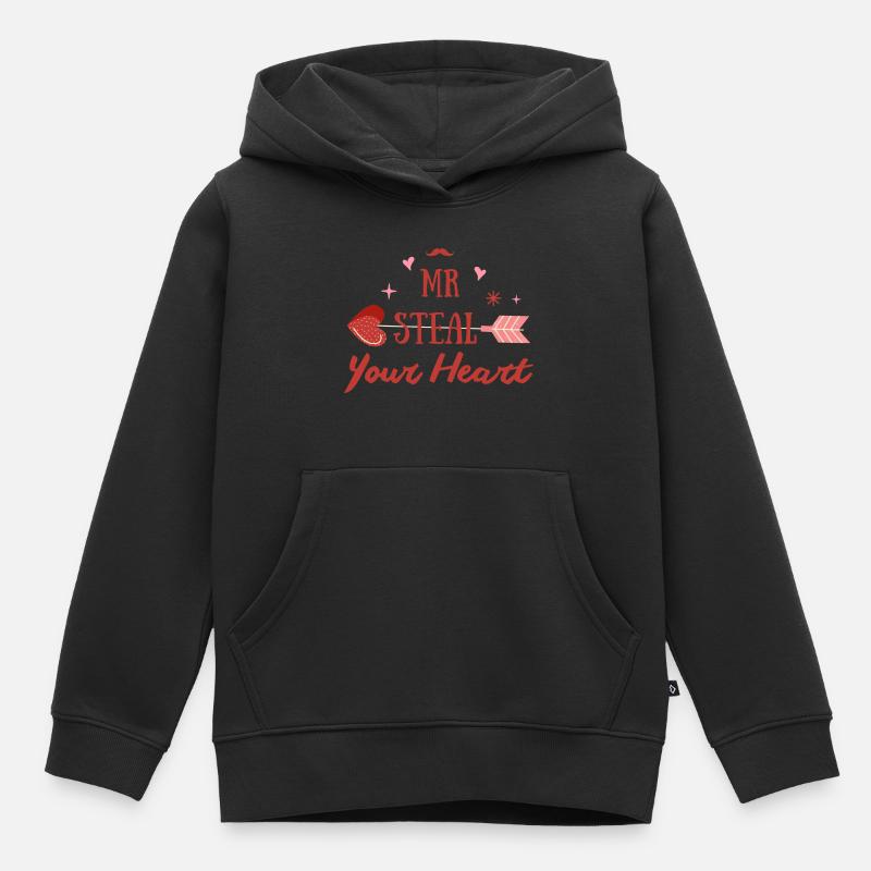 Mr Steal Your Heart - Sweat Premium à capuche enfant bio - noir
