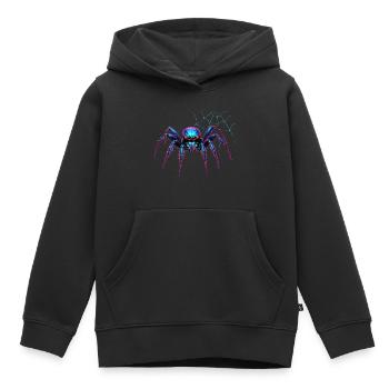 Spider - Kinder Premium Organic Hoodie - Schwarz - Vorne - AI Model Kid Male (0cm)