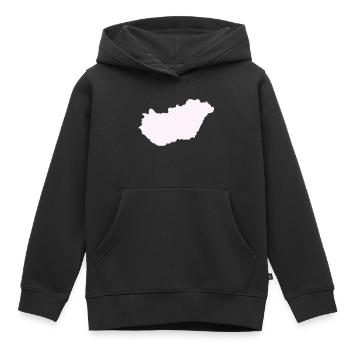 Pays hongrois - Sweat Premium à capuche enfant bio - noir - Devant - AI Model Kid Male (0cm)